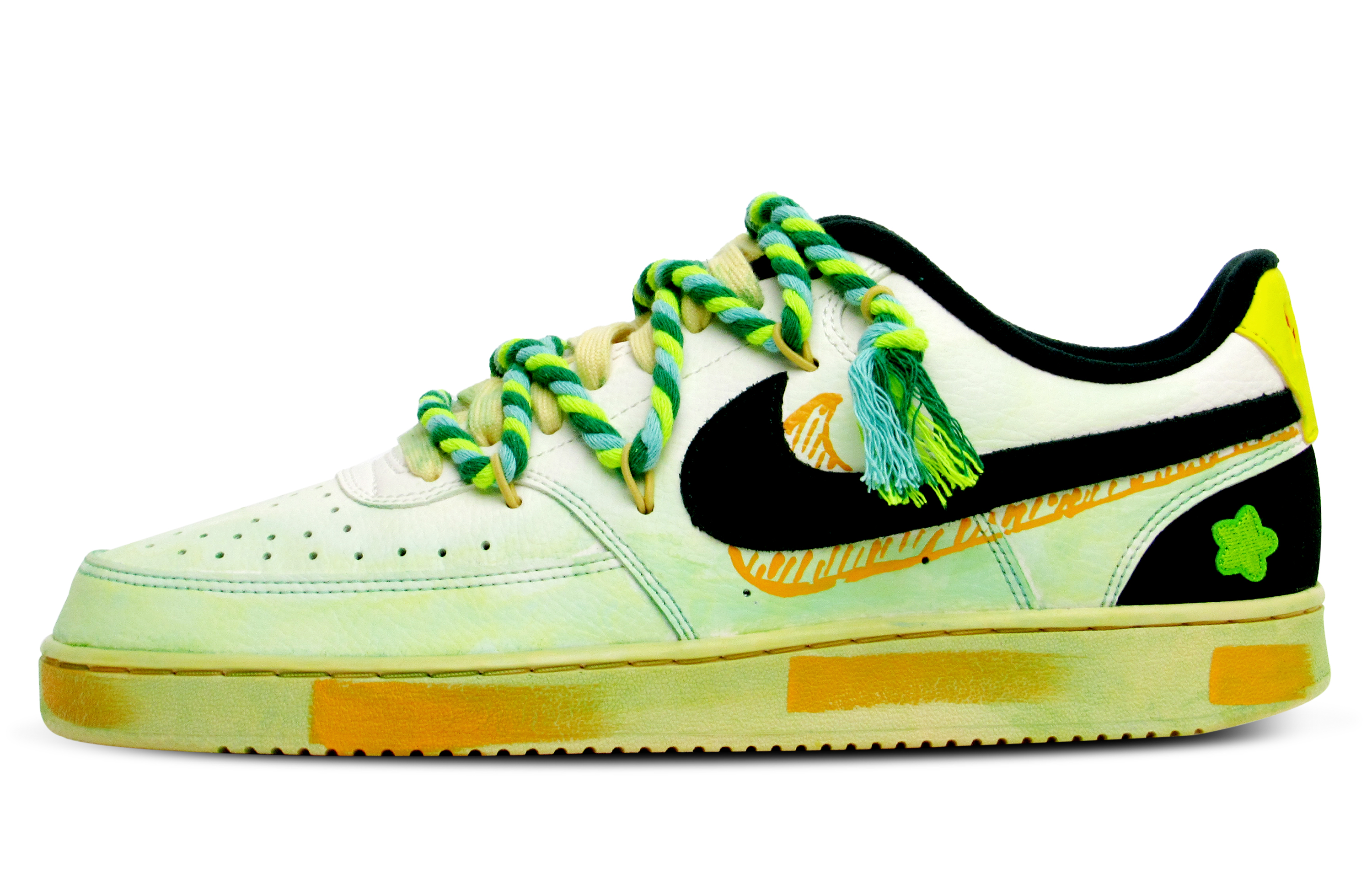 [Custom Shoes] Nike Court Vision 'Dopamine Fresh Green'