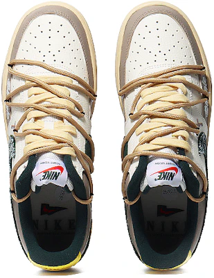 【客製化球鞋】 Nike Court Vision LO 哥德十字架 虛無城市 耐磨防滑減震 低筒 板鞋 男女同款 帆白綠 Purchase 【客製化球鞋】 Nike Court Vision LO 哥德十字架 虛無城市 耐磨防滑減震 低筒 板鞋 男女同款 帆白綠