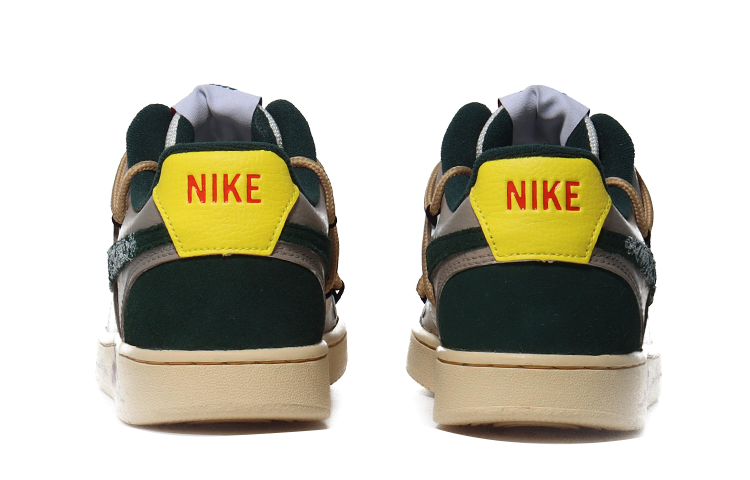 Sizing 【客製化球鞋】 Nike Court Vision LO 哥德十字架 虛無城市 耐磨防滑減震 低筒 板鞋 男女同款 帆白綠