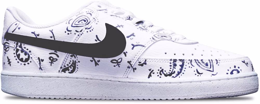 나이키 커스텀 코트 비전 로우 "캐슈 플라워" (흰/검) DH2987-101(TeamT-腰果花黑白) Order 나이키 커스텀 코트 비전 로우 "캐슈 플라워" (흰/검) DH2987-101(TeamT-腰果花黑白)