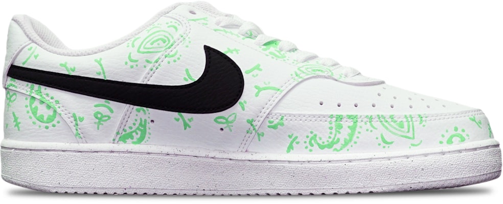 Nike Court Vision Low Personalizadas "Cashew" DH2987-101(TeamT-腰果花黑白绿) Order Nike Court Vision Low Personalizadas "Cashew" DH2987-101(TeamT-腰果花黑白绿)