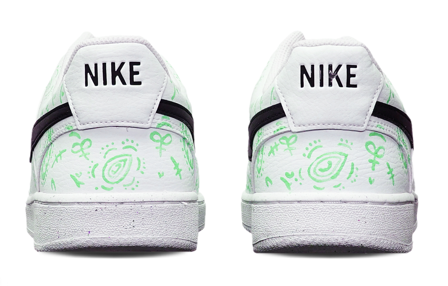 Shop Nike Court Vision Low Personalizadas "Cashew" DH2987-101(TeamT-腰果花黑白绿)