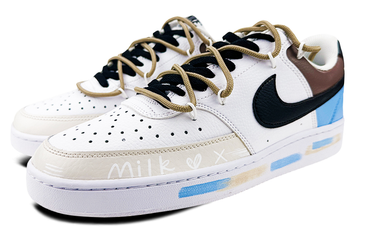 Lookbook 【定制鞋款】耐克Court Vision Low “奶牛纹闪电” CD5463-101(Team47-男款c奶牛SBOX)