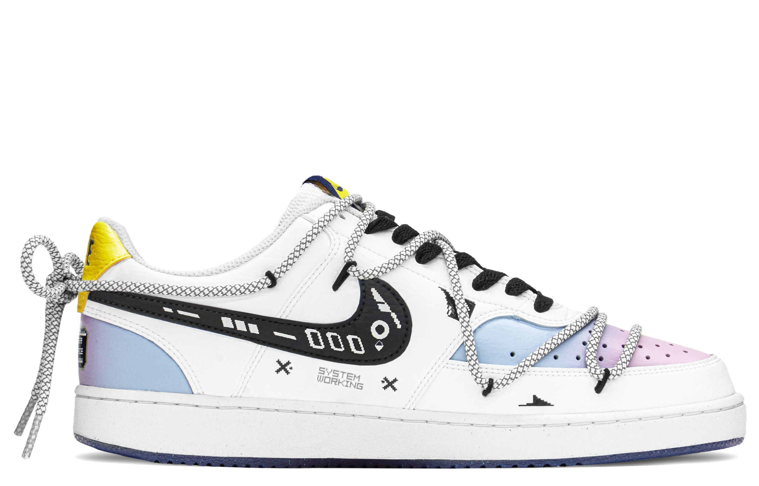 Order [定制鞋] Nike Court Vision Low '赛博朋克蓝粉' DH2987-103(TeamA-赛博棉花糖蓝S-BOX)