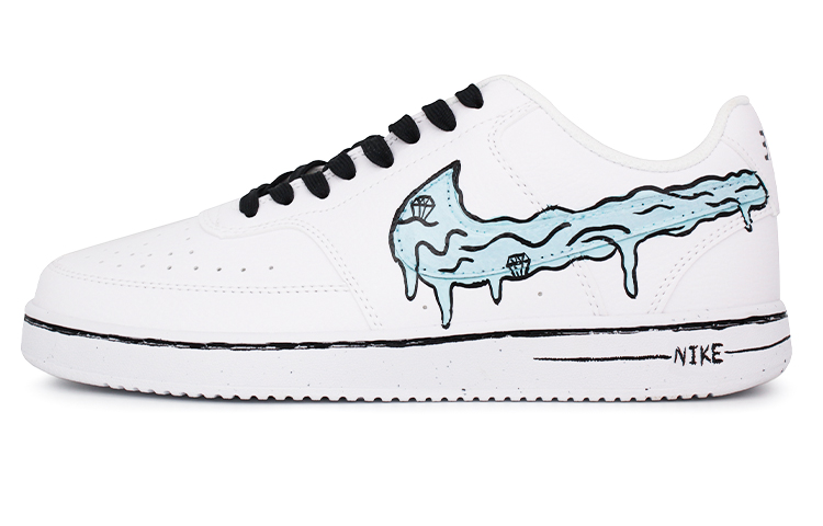 Buy [Sneakers Kustom] Nike Court Vision Low 'Diamond Blue Swoosh' DH2987-101-485285