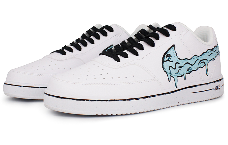[Custom Shoes] Nike Court Vision Low 'Diamond Blue Swoosh' 圖 3