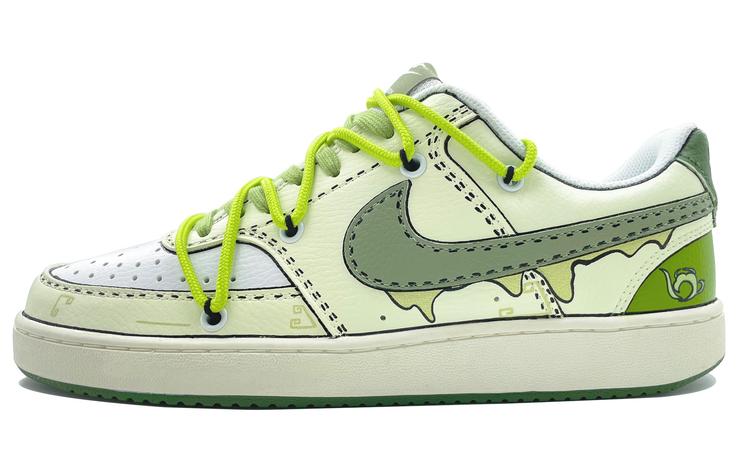 [Custom Shoes] Nike Court Vision Low 'Graffiti Matcha Green'