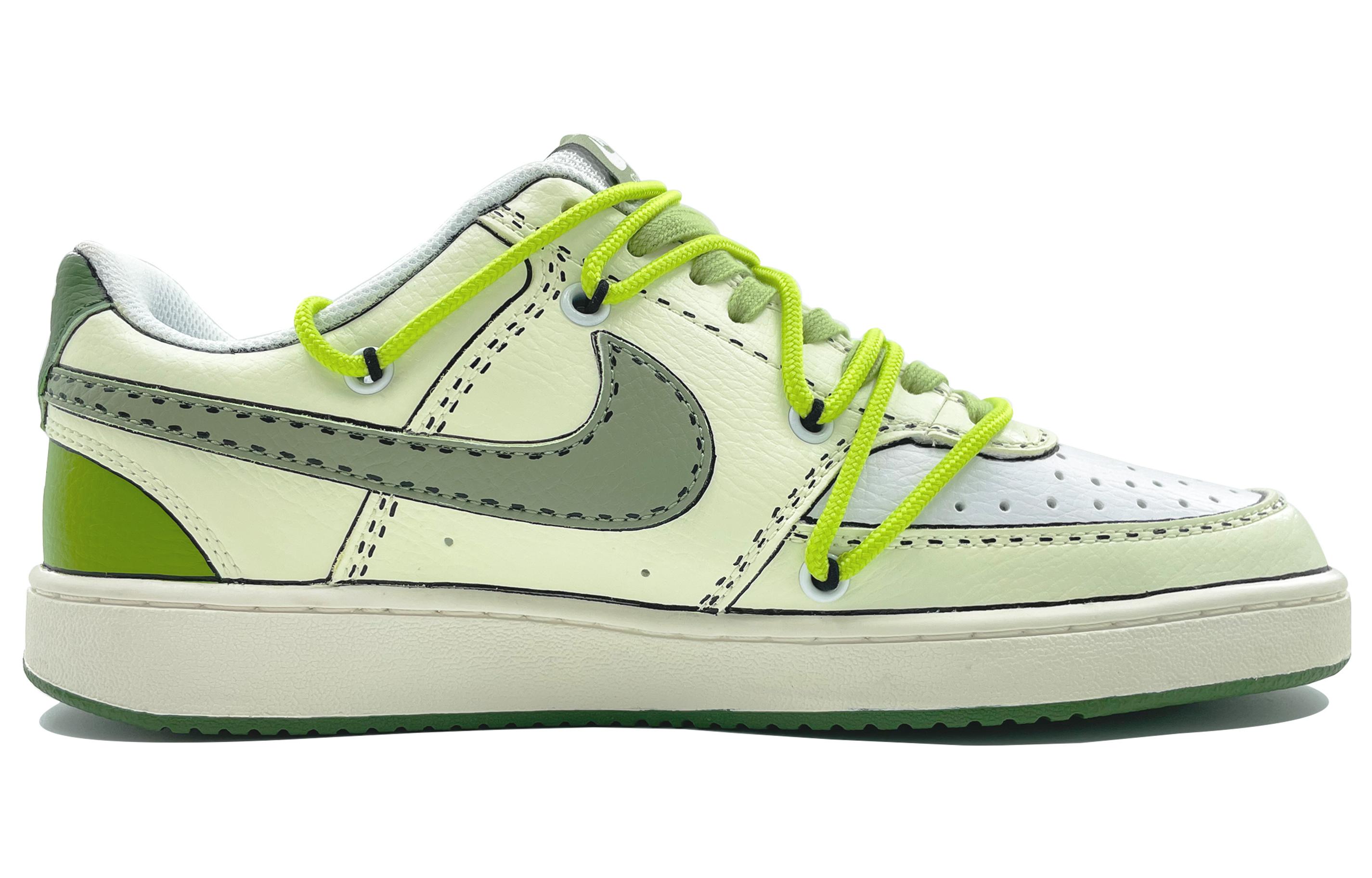 [Custom Shoes] Nike Court Vision Low 'Graffiti Matcha Green' 圖 2