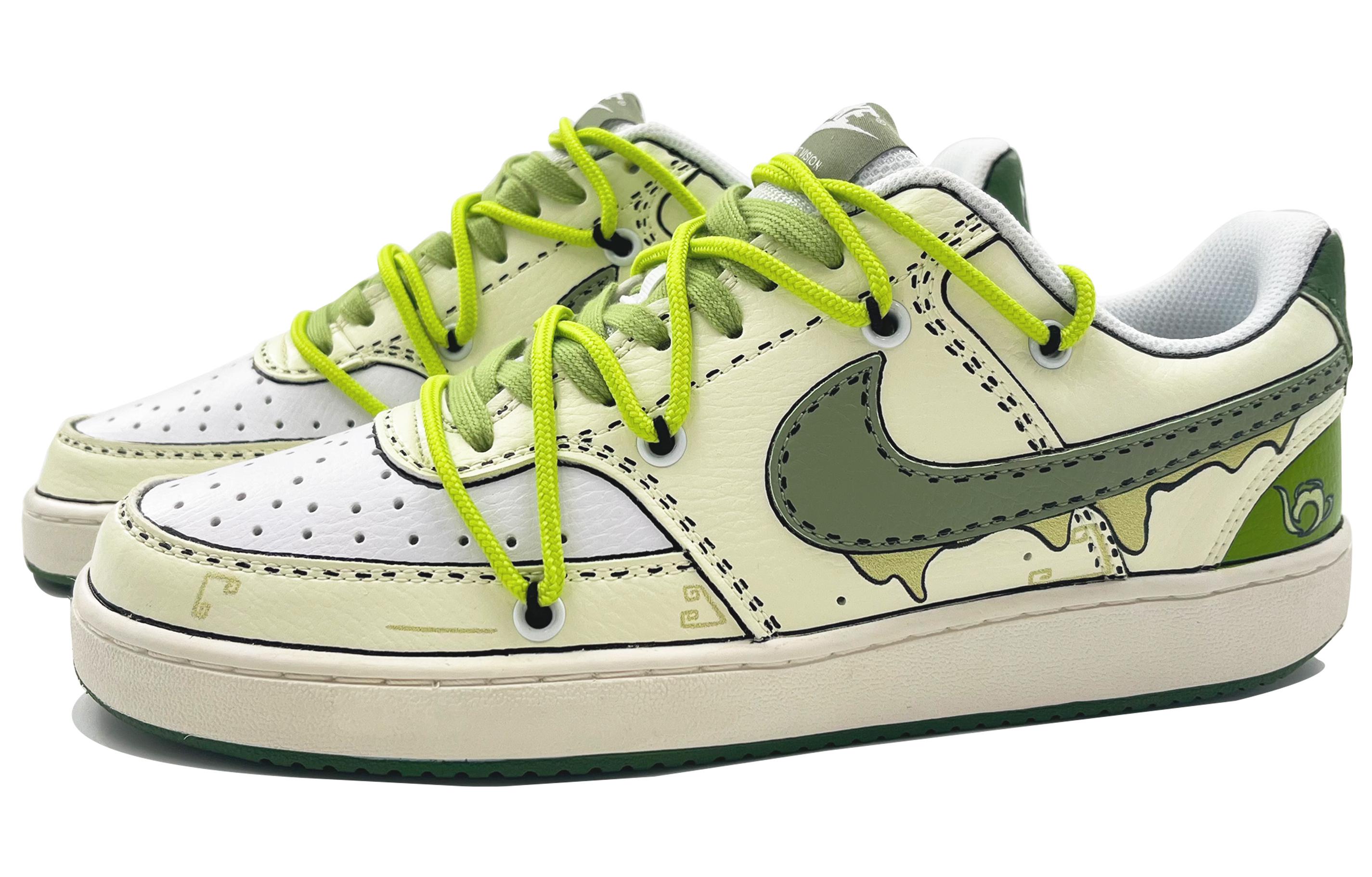 [Custom Shoes] Nike Court Vision Low 'Graffiti Matcha Green' 圖 3