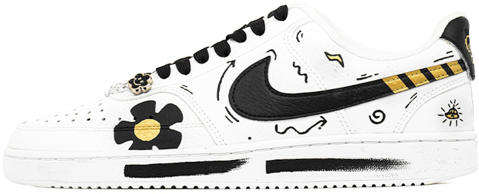 나이키 커스텀 코트 비전 로우 '로봇 해바라기' (80자) CD5463-101(Team肆-梅花机器人涂鸦喷绘) Buy 나이키 커스텀 코트 비전 로우 '로봇 해바라기' (80자) CD5463-101(Team肆-梅花机器人涂鸦喷绘)