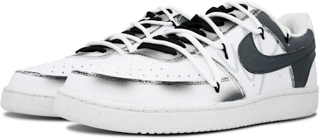 【定製籃球鞋】Nike Court Vision 1 獨行 特殊包裝 小眾潮流 漸變噴繪 低筒 板鞋 男款 灰色 Shop 【定製籃球鞋】Nike Court Vision 1 獨行 特殊包裝 小眾潮流 漸變噴繪 低筒 板鞋 男款 灰色