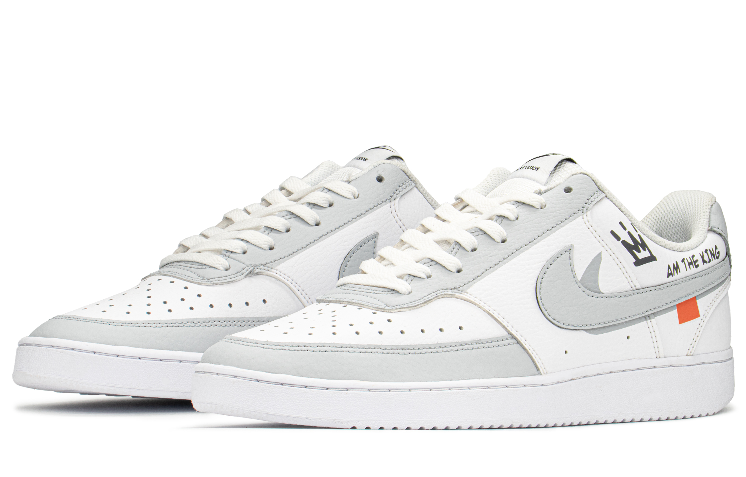 [Custom Shoes] Nike Court Vision Low 'Grey White Boy Box Set' 圖 3