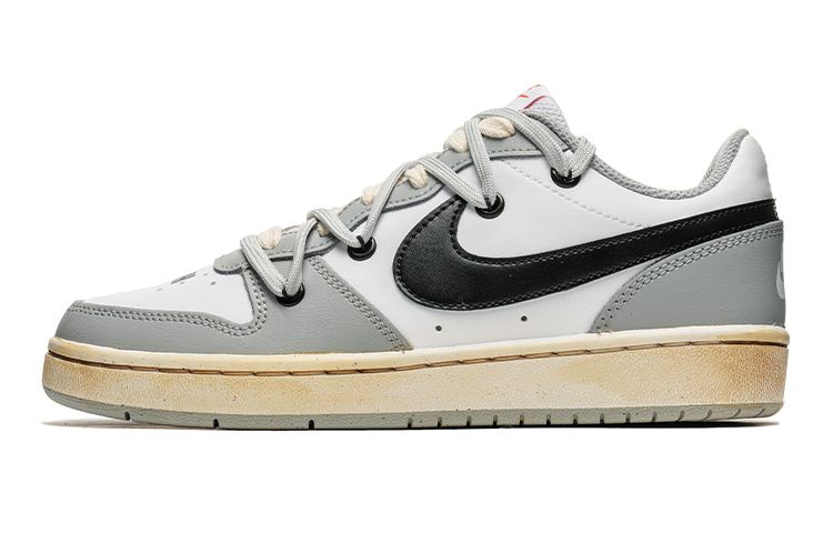 Buy 【定製球鞋】Nike Court Vision 1 野鶴製造 解構雙鞋帶 小Dior 低幫 板鞋 GS 灰白 特殊禮盒版