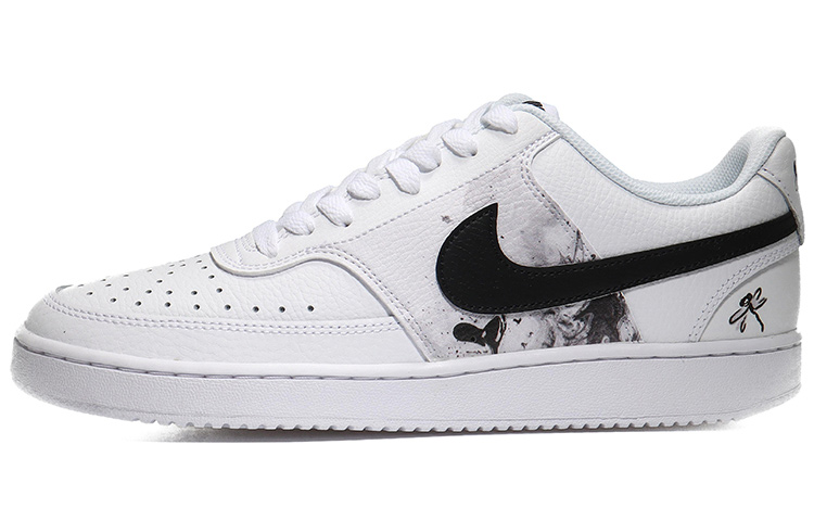 Buy 【定制球鞋】 Nike Court Vision Low 水墨蜻蜓 水墨畫 山水畫 中國風 新中式 低幫 板鞋 男款 白黑