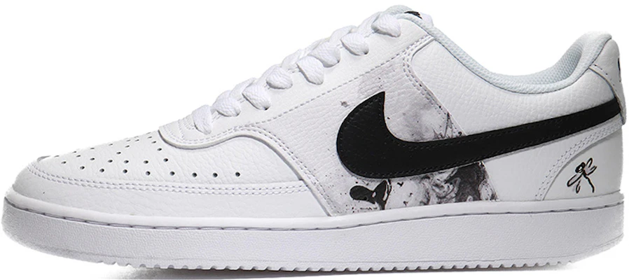【定制球鞋】 Nike Court Vision Low 水墨蜻蜓 水墨畫 山水畫 中國風 新中式 低幫 板鞋 男款 白黑 Buy 【定制球鞋】 Nike Court Vision Low 水墨蜻蜓 水墨畫 山水畫 中國風 新中式 低幫 板鞋 男款 白黑