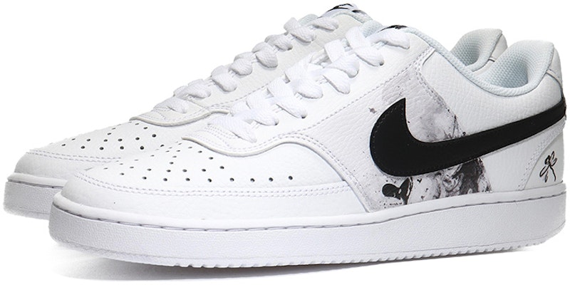 【定制球鞋】 Nike Court Vision Low 水墨蜻蜓 水墨畫 山水畫 中國風 新中式 低幫 板鞋 男款 白黑 Lookbook 【定制球鞋】 Nike Court Vision Low 水墨蜻蜓 水墨畫 山水畫 中國風 新中式 低幫 板鞋 男款 白黑