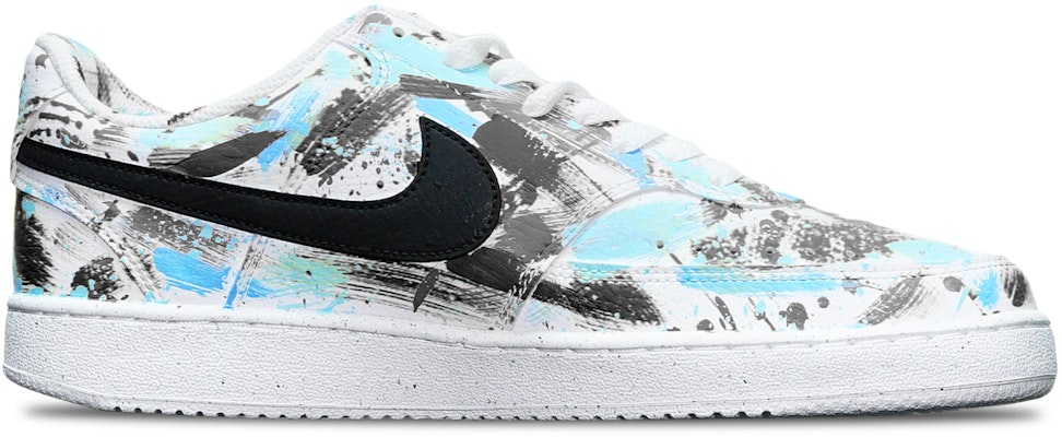 나이키 커스텀 잉크 그라피티 코트 비전 로우 DH2987-101(TeamT-中国风水墨涂鸦黑白蓝QD) Order 나이키 커스텀 잉크 그라피티 코트 비전 로우 DH2987-101(TeamT-中国风水墨涂鸦黑白蓝QD)