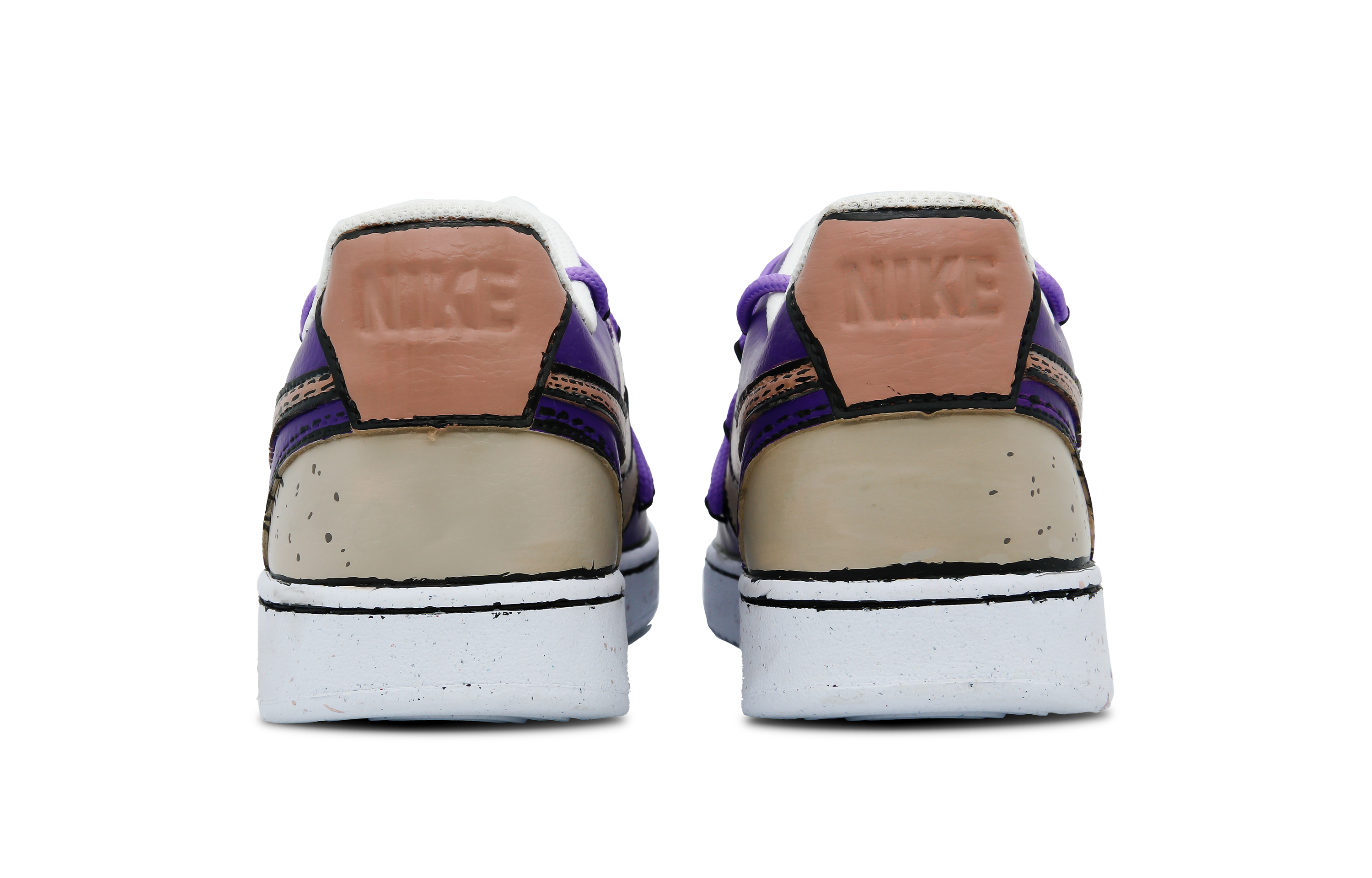[Custom Shoes] Nike Court Vision Low 'Joker Purple Brown' 圖 6