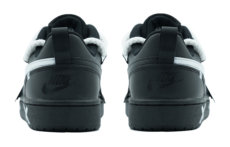 Shop [Kasut Rekaan Tersuai] Nike Court Vision Low 'Matte Deconstructed Hitam-Putih' BQ5448-001(Team6-机能黑S-BOX)