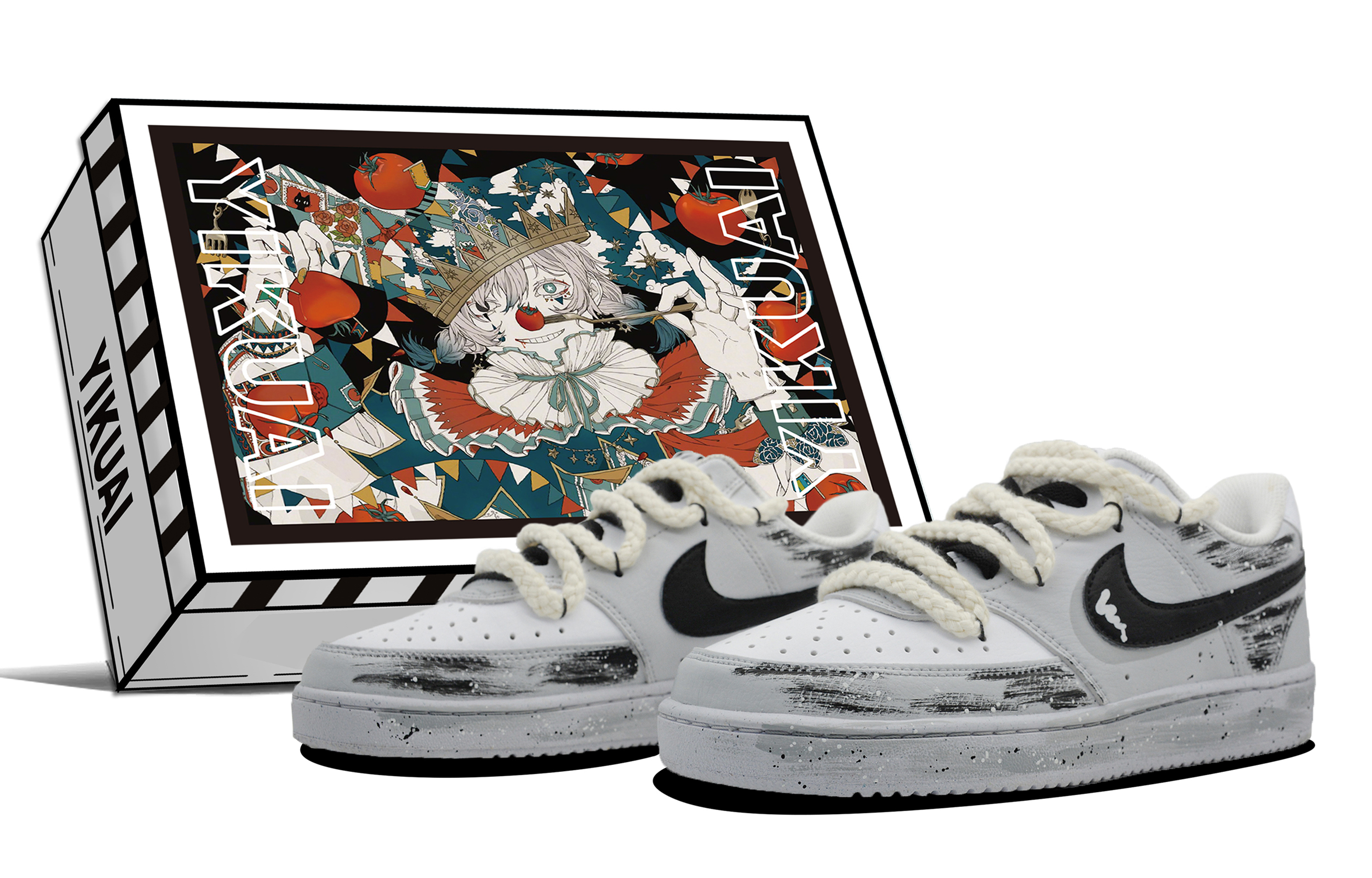 Buy [Kasut Custom] Nike Court Vision Low 'Pale Poet' DH2987-101-460293