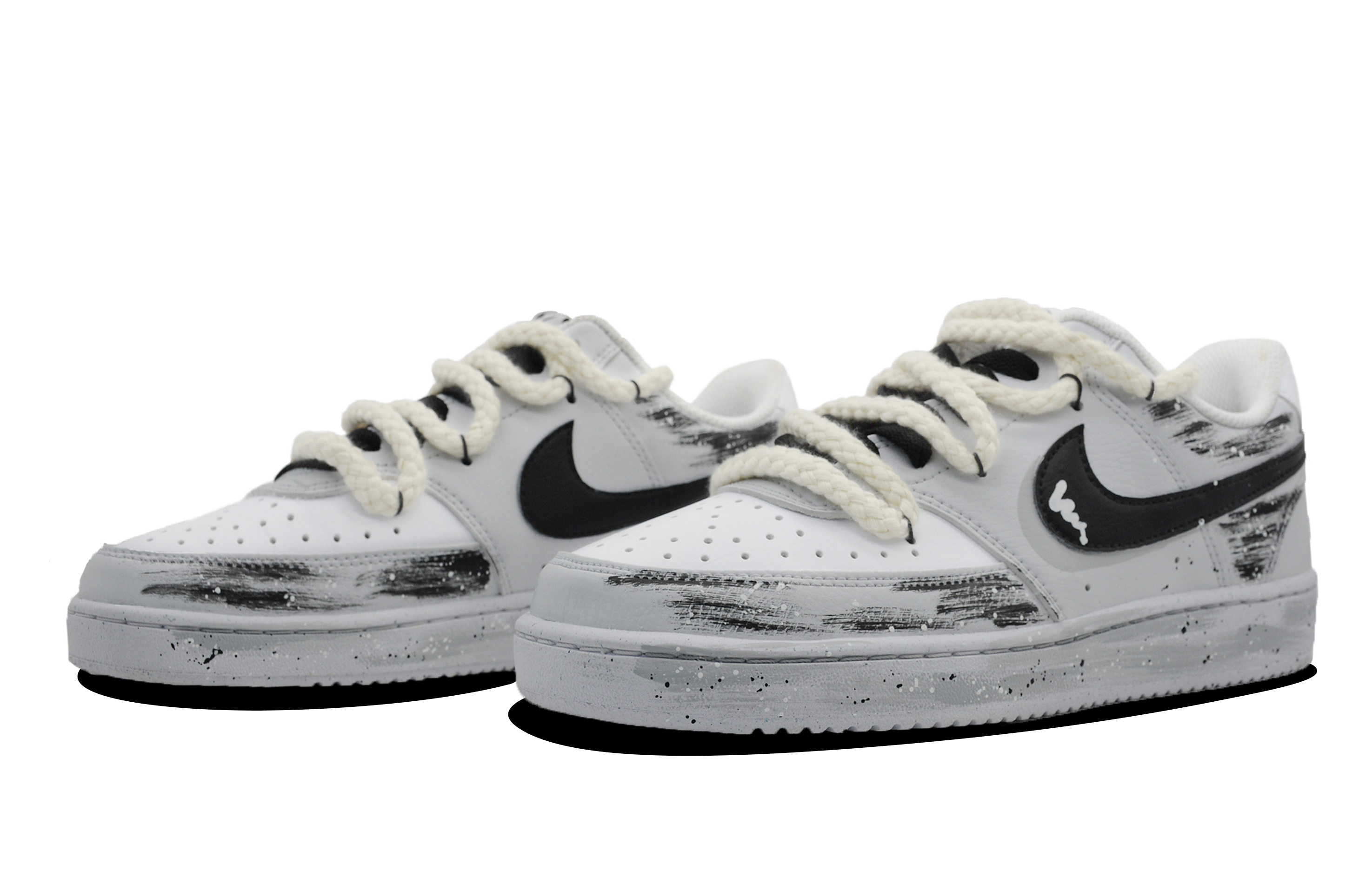 Shop [Kasut Custom] Nike Court Vision Low 'Pale Poet' DH2987-101-460293