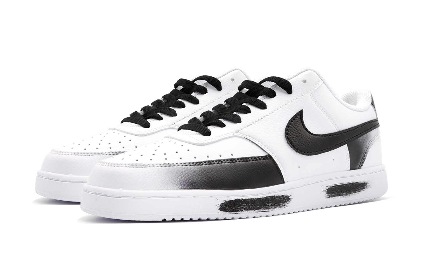 Shop [Sneakers Custom] Nike Court Vision Low 'Panda' DH2987-101(Team140-PANDA)
