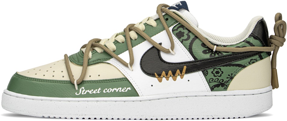 나이키 코트 비전 로우 '칠석 스트릿 카키 그린' (커스텀 슈즈) DH2987-106(TeamA-街头腰果S-BOX) Buy 나이키 코트 비전 로우 '칠석 스트릿 카키 그린' (커스텀 슈즈) DH2987-106(TeamA-街头腰果S-BOX)