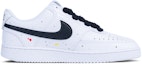 Order 【訂製球鞋】【現貨】 Nike Court Vision 1 Low 笑臉字母 潑墨 塗鴉 簡約百搭 低筒 板鞋 男款 白黑
