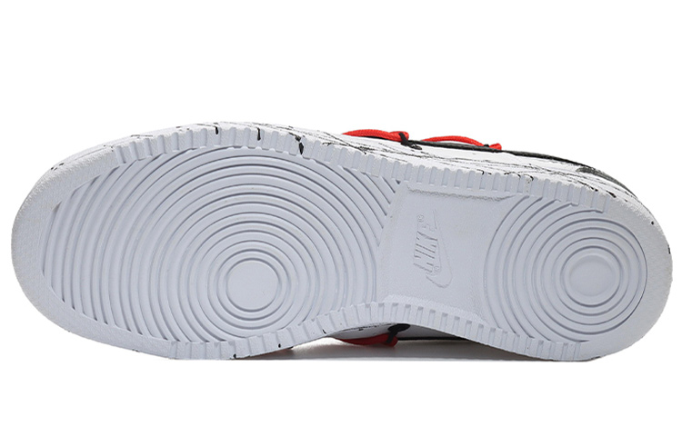 Details for [Sepatu Custom] Nike Court Vision Low 'Splatter Putih Merah Hitam' CD5463-101(Team10-泼墨男白红黑QD)