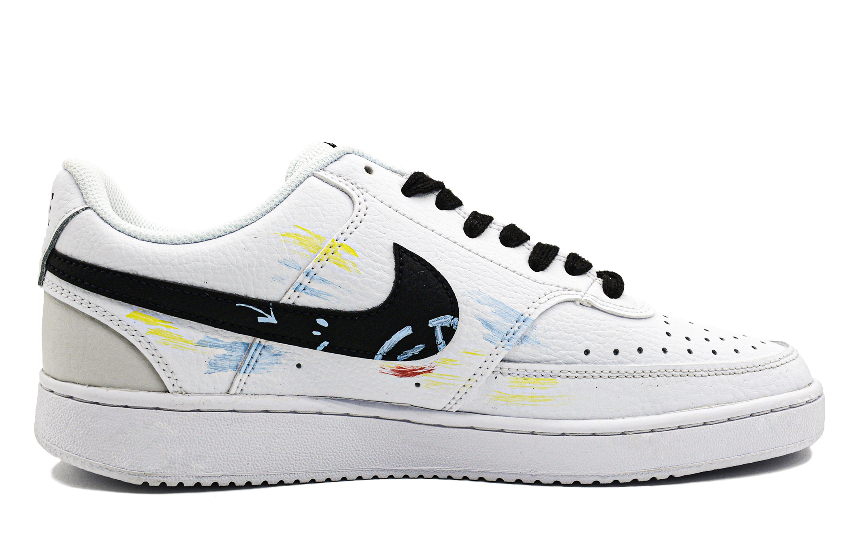 Order [Kasut Tersuai] Nike Court Vision Low 'Graffiti Bawah Sedar' DH2987-101(Team28-男款无意识涂鸦)