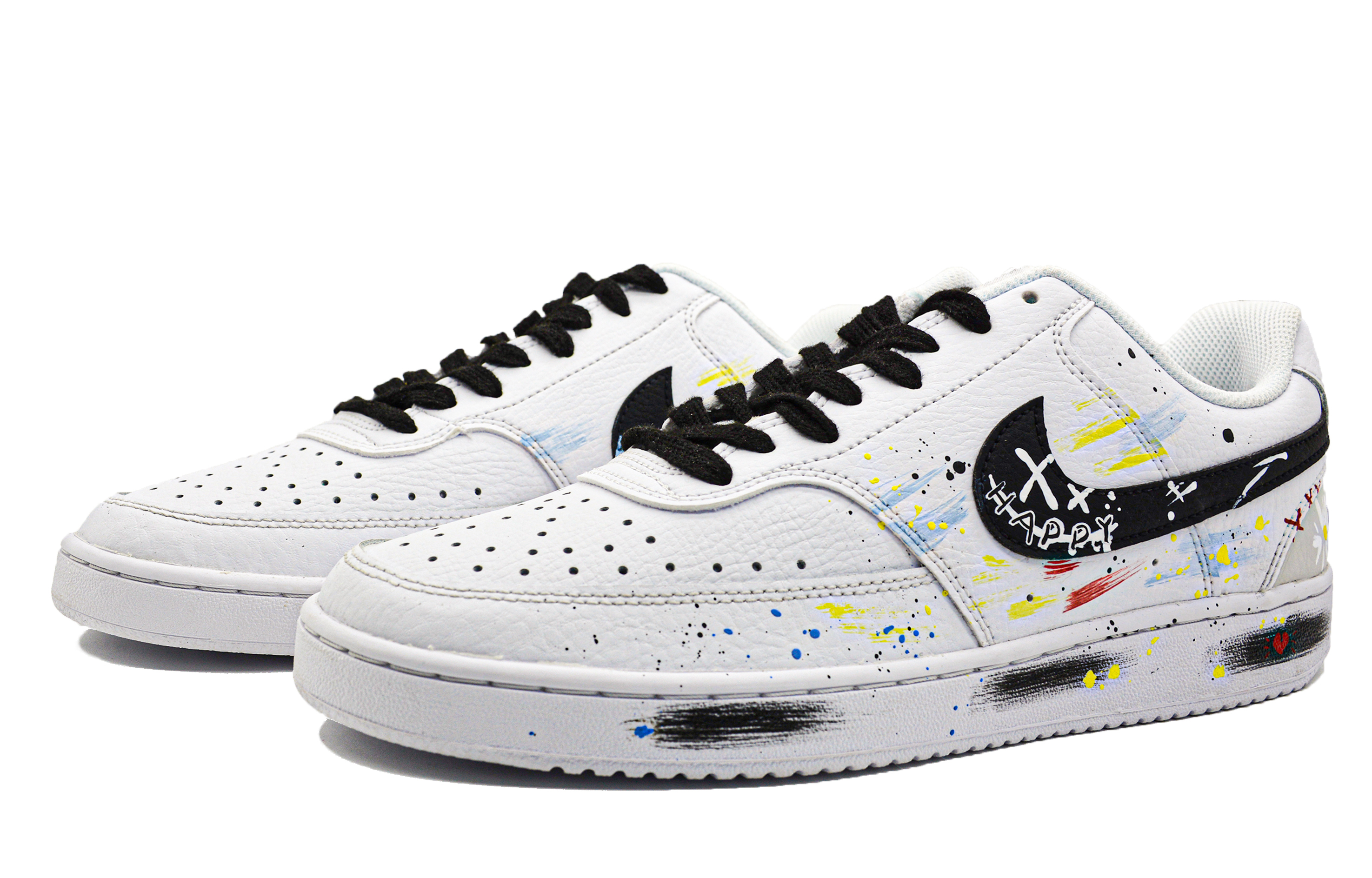 Purchase [Kasut Tersuai] Nike Court Vision Low 'Graffiti Bawah Sedar' DH2987-101(Team28-男款无意识涂鸦)