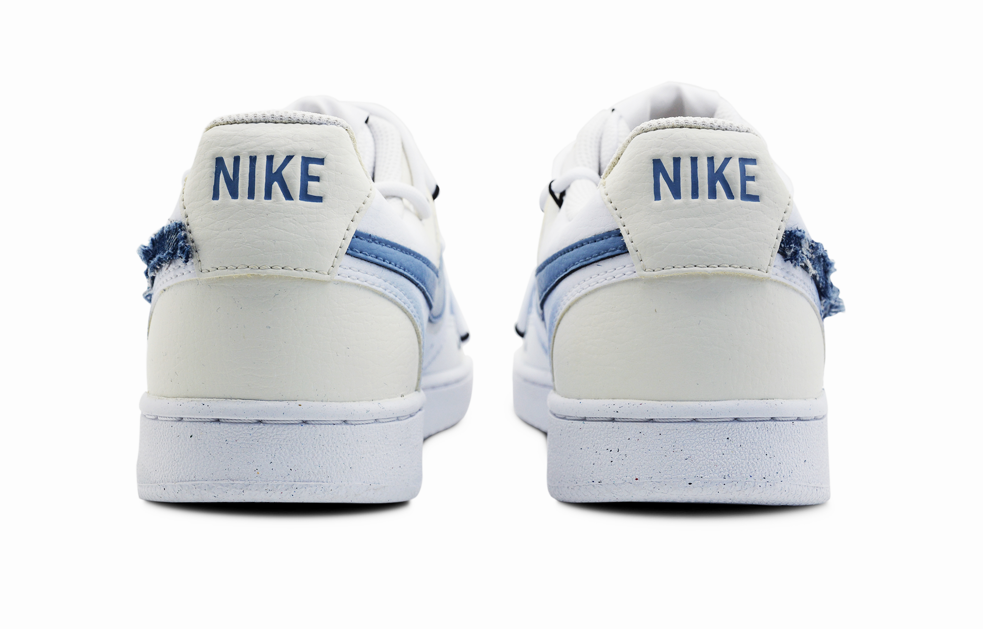 Shop 【定制球鞋】 Nike Court Vision 1 Low 流浪詩集 廢土風 牛仔 復古 重金屬 低幫 板鞋 男款 黃灰