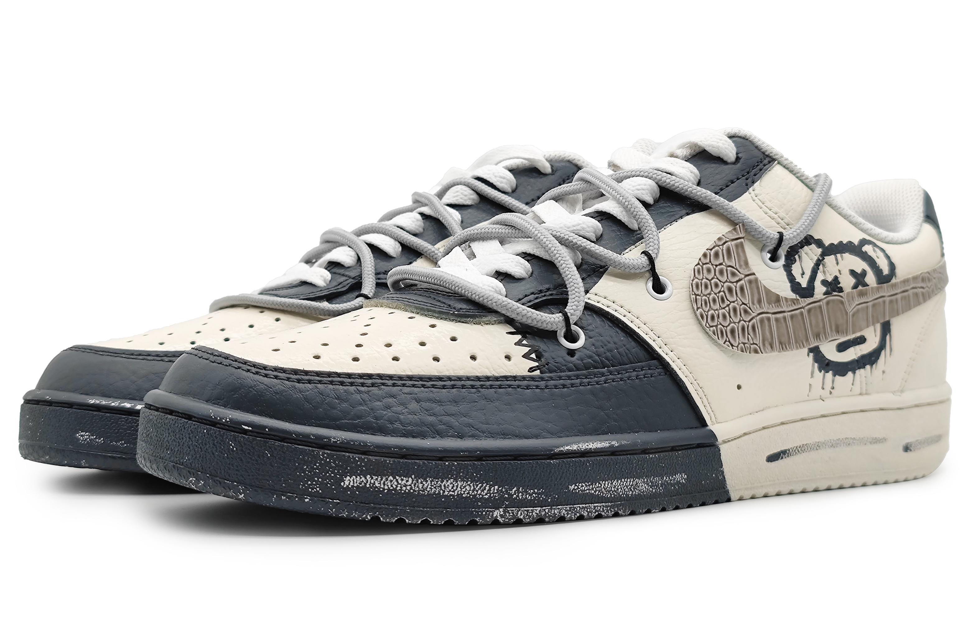 Lookbook [Custom Shoes] Nike Court Vision Low 'Yellow Black Animal World'