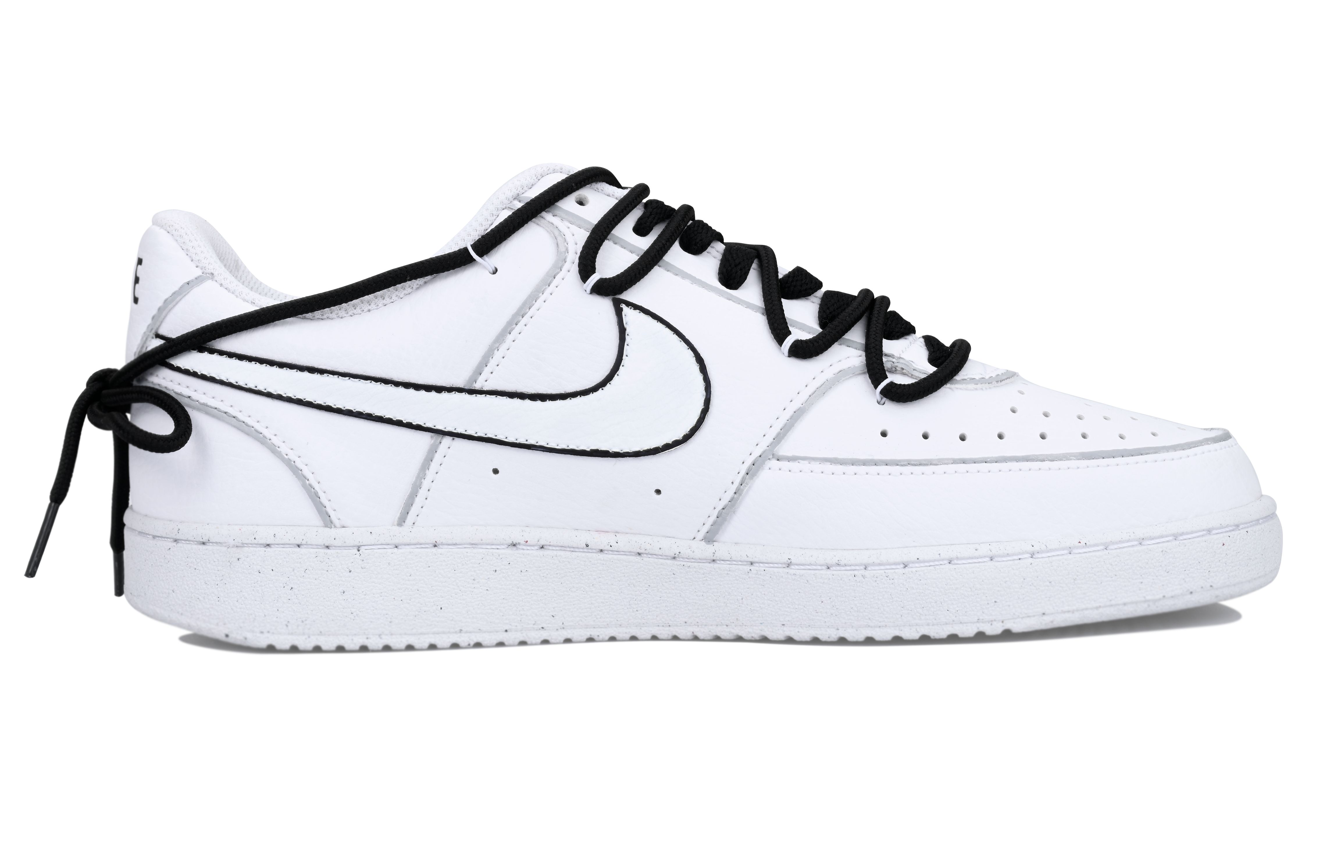 Order [定制鞋款] 耐克Court Vision Low 黑白 'Vlad Line Dog' DH2987-101-442398