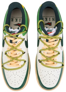 ナイキ コートビジョン ミッド 'グリーンホワイト - デコンストラップ' カスタムシューズ FD0320-133(TeamF-户外街头) Shop ナイキ コートビジョン ミッド 'グリーンホワイト - デコンストラップ' カスタムシューズ FD0320-133(TeamF-户外街头)