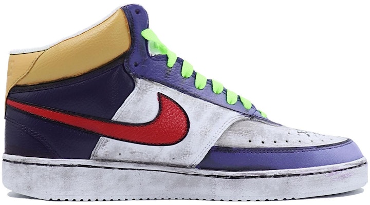 나이키 커스텀 코트 비전 미드 '조커 레이커스' (Nike Custom Court Vision Mid 'Joker Lakers') DN3577-101(Team25-湖人小丑涂鸦) Order 나이키 커스텀 코트 비전 미드 '조커 레이커스' (Nike Custom Court Vision Mid 'Joker Lakers') DN3577-101(Team25-湖人小丑涂鸦)