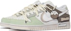 Lookbook 【客製化球鞋】Nike Dunk Low 達文西客製化 扭盡椰汁 xhzz 椰汁 塗鴉 簡約 低筒 板鞋 男款 棕綠白
