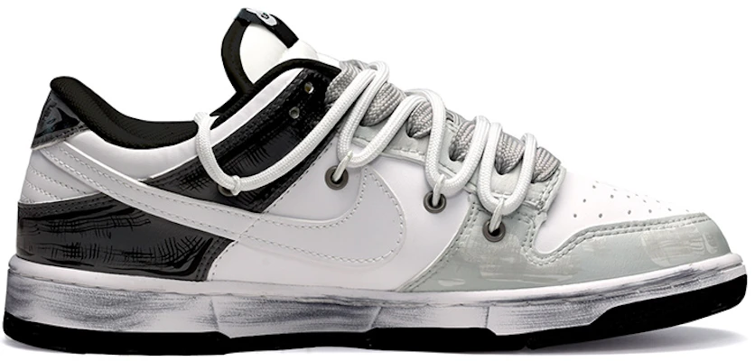 나이키 커스텀 덩크 로우 '그래피티 머니'(검/흰/회) DD1391-100(TeamE-男款金钱符号黑白灰) Order 나이키 커스텀 덩크 로우 '그래피티 머니'(검/흰/회) DD1391-100(TeamE-男款金钱符号黑白灰)