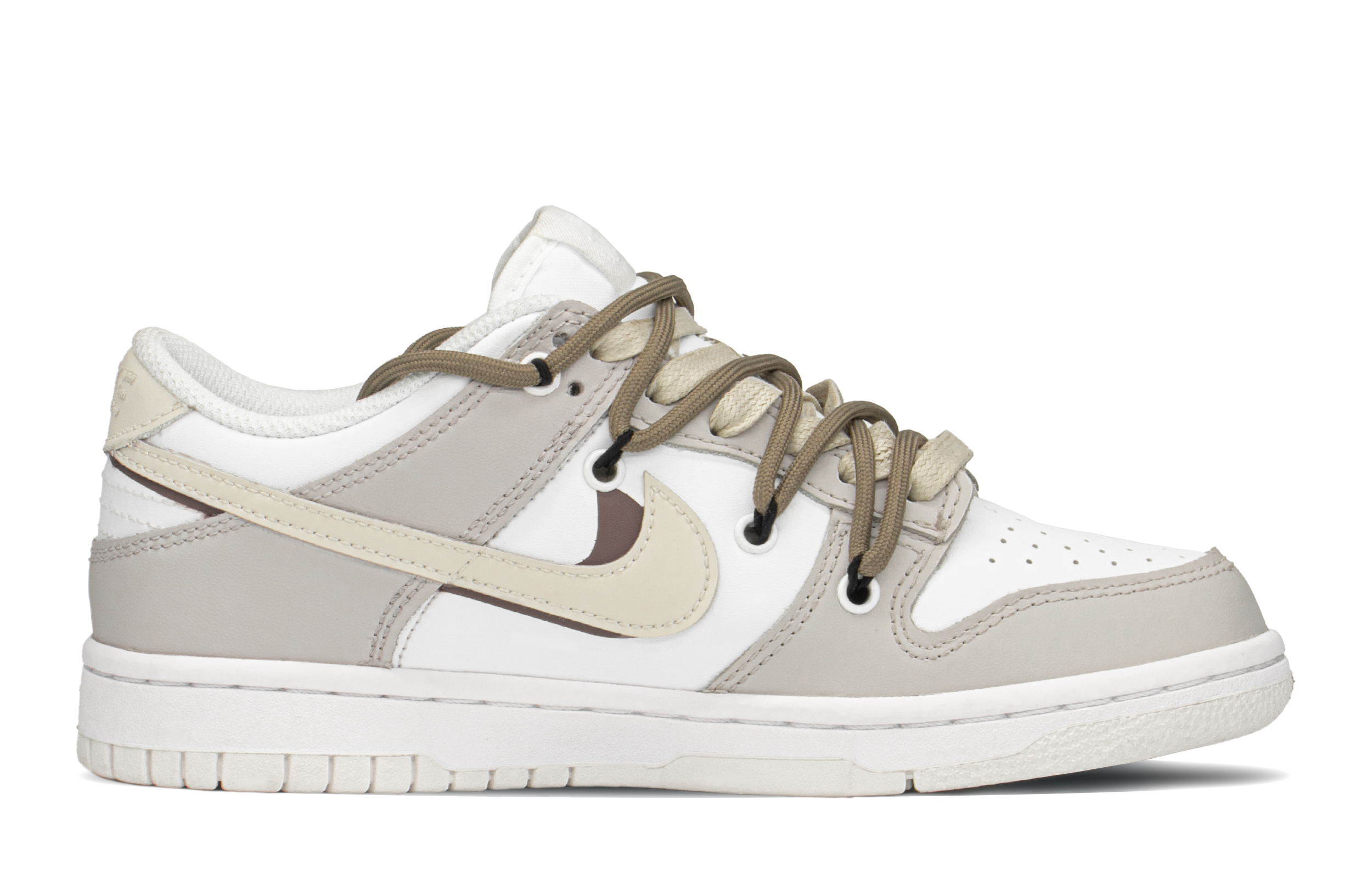 Order 【客製化球鞋】Nike 簡約客製化 低筒 休閒鞋 GS 卡其白