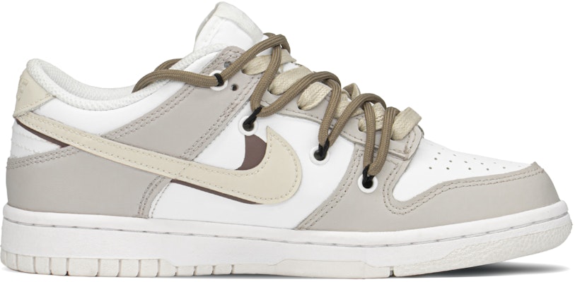 【客製化球鞋】Nike 簡約客製化 低筒 休閒鞋 GS 卡其白 Order 【客製化球鞋】Nike 簡約客製化 低筒 休閒鞋 GS 卡其白