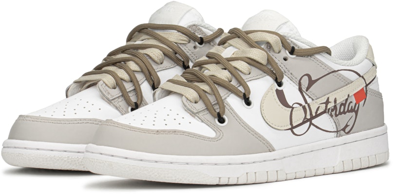 【客製化球鞋】Nike 簡約客製化 低筒 休閒鞋 GS 卡其白 Lookbook 【客製化球鞋】Nike 簡約客製化 低筒 休閒鞋 GS 卡其白