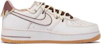 Order 【定製球鞋】Nike Air Force 1 低筒 達文西定製 煙火年年xhzz 塗鴉字體 簡約 低幫 板鞋 男女同款 紅棕白