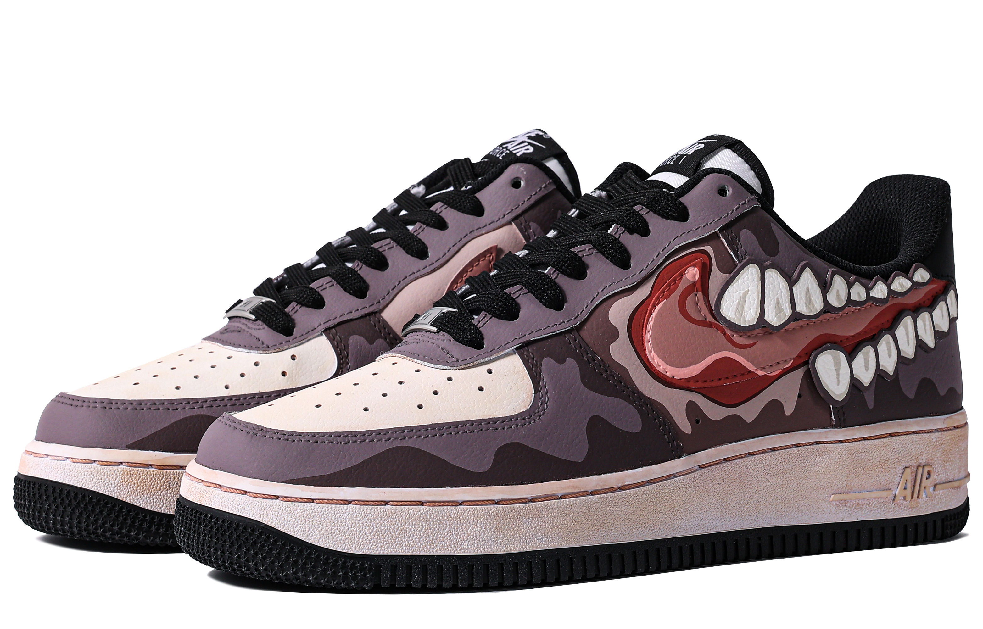 Lookbook 나이키 커스텀 AF1 '다빈치 크툴루' (블랙/퍼플/레드) DV1331-100(TeamM-女款帝江S-BOX)