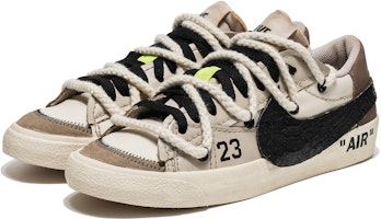 【訂製球鞋】Nike Blazer Low 野鶴製造 咖啡染 蛇紋SWOOSH 解構雙鞋帶 防滑 低筒 板鞋 男款 黑棕 Lookbook 【訂製球鞋】Nike Blazer Low 野鶴製造 咖啡染 蛇紋SWOOSH 解構雙鞋帶 防滑 低筒 板鞋 男款 黑棕