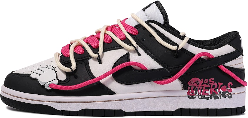 【客製球鞋】Nike Dunk Low 達文西定制 禮盒機械鬼手 解構 立體 塗鴉 搭配舒適 低筒 板鞋 GS 黑粉 Buy 【客製球鞋】Nike Dunk Low 達文西定制 禮盒機械鬼手 解構 立體 塗鴉 搭配舒適 低筒 板鞋 GS 黑粉