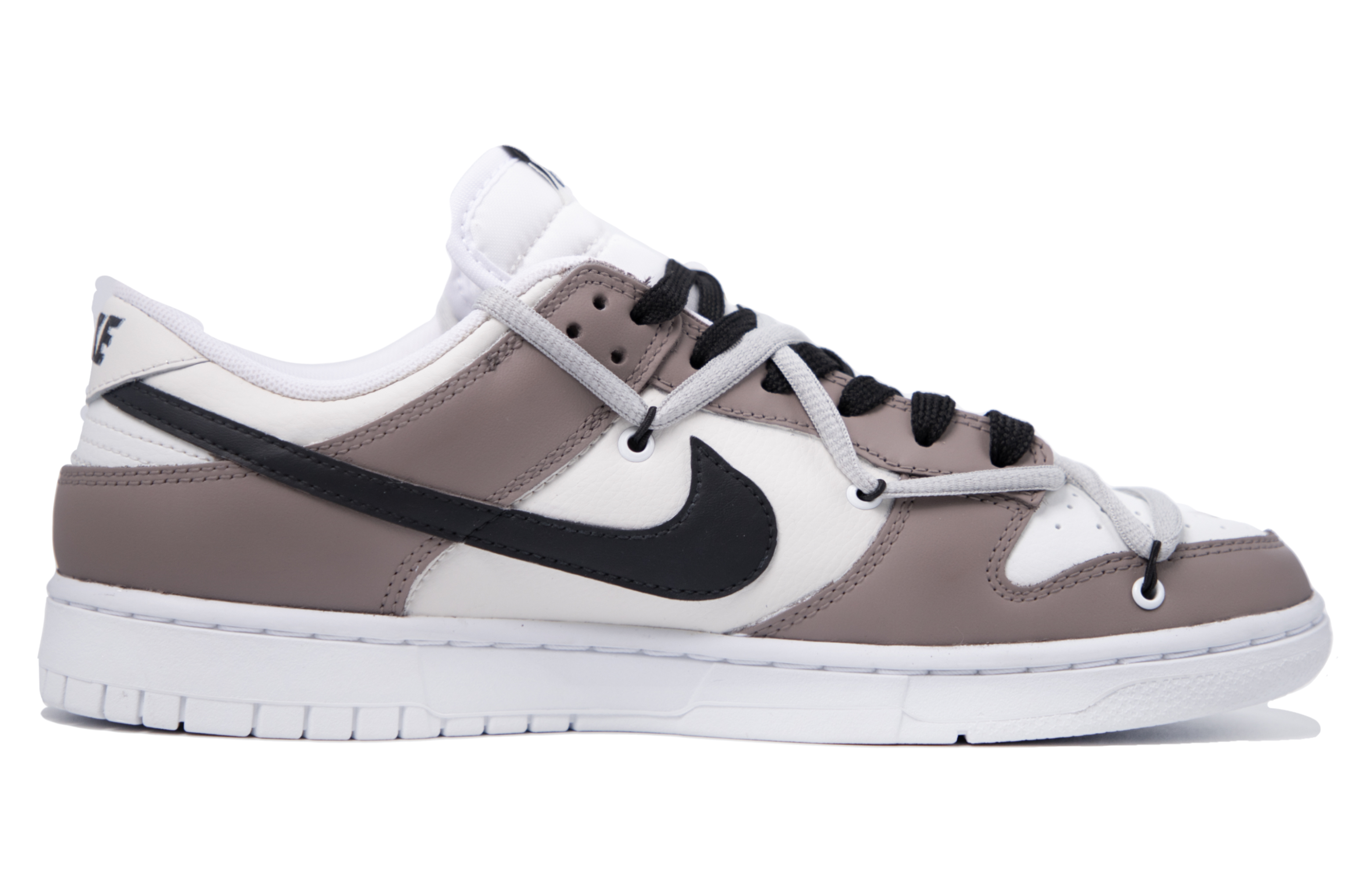 [Custom Shoes] Nike Custom x Dunk Low 'Da Vinci Black Brown' - Novelship