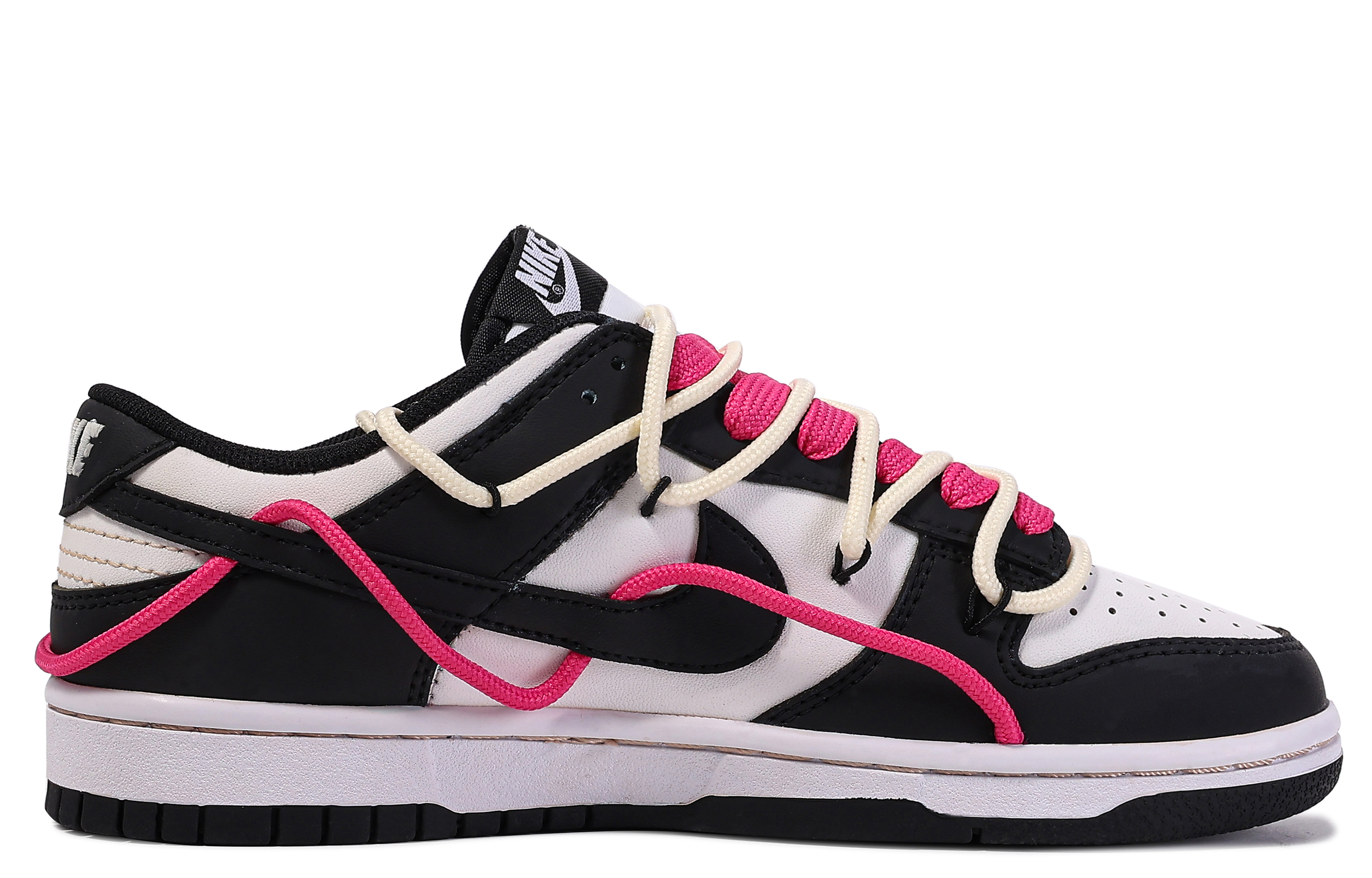 Order 【客製球鞋】Nike Dunk Low 達文西定制 禮盒機械鬼手 解構 立體 塗鴉 搭配舒適 低筒 板鞋 GS 黑粉