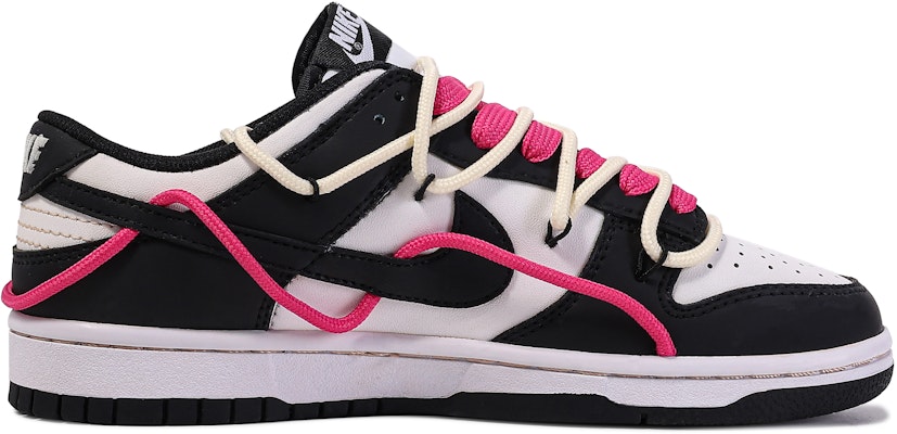 【客製球鞋】Nike Dunk Low 達文西定制 禮盒機械鬼手 解構 立體 塗鴉 搭配舒適 低筒 板鞋 GS 黑粉 Order 【客製球鞋】Nike Dunk Low 達文西定制 禮盒機械鬼手 解構 立體 塗鴉 搭配舒適 低筒 板鞋 GS 黑粉