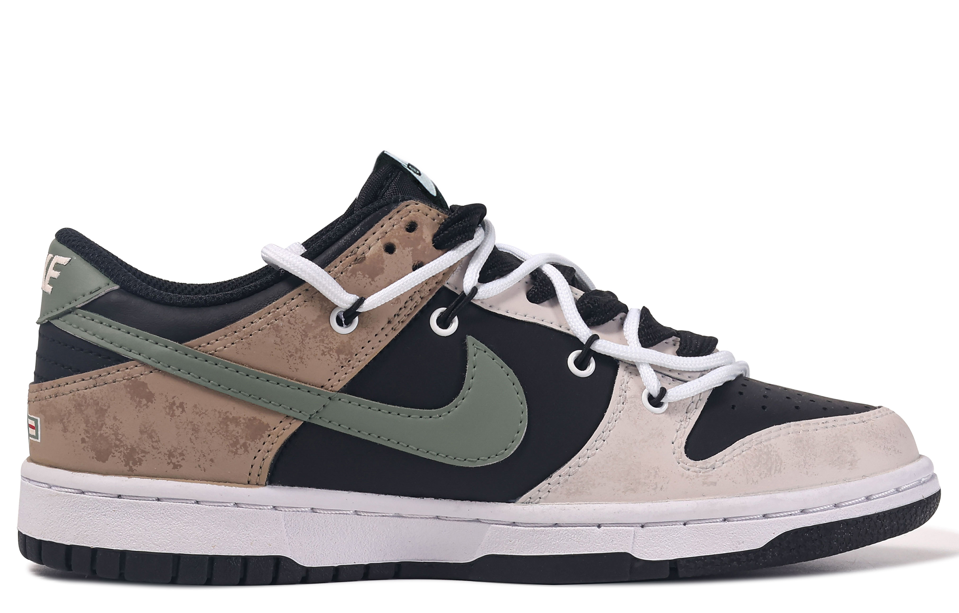 Buy 【カスタムシューズ】ナイキカスタムxダンクロー "ダヴィンチ迷彩グリーンブラック" DV0831-002(TeamM-低空飞行-BOX)