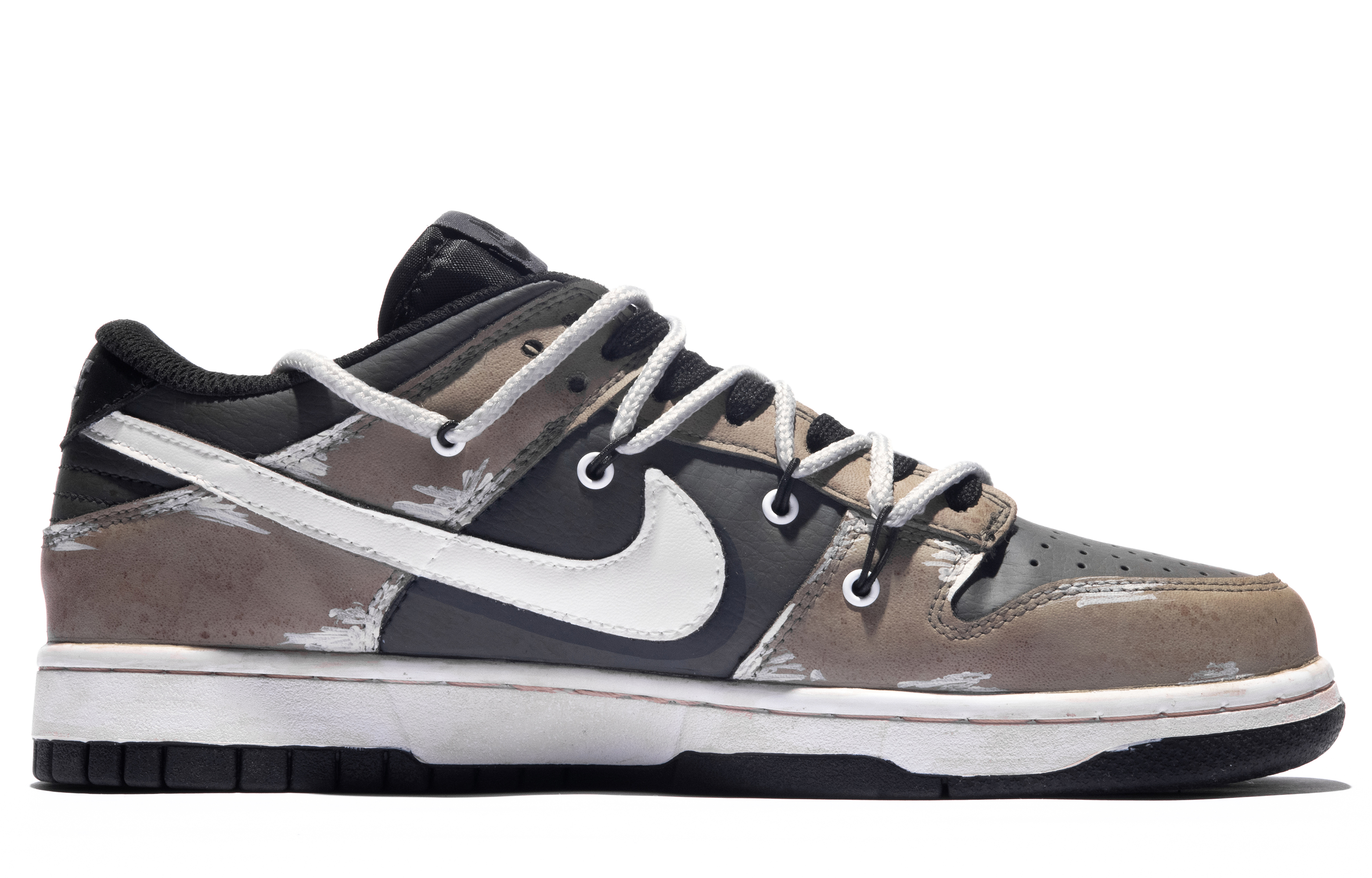 Order Nikeカスタム Dunk Low ダ・ヴィンチ迷彩グラフィティ CW1590-100(TeamM-女款掩体纪元S-BOX)